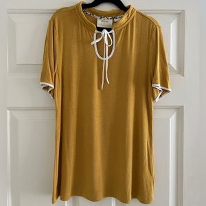 Anthropologie keyhole knit top